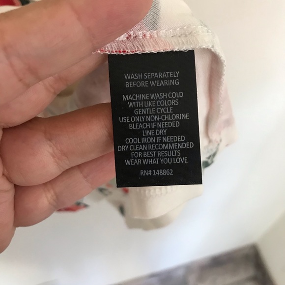 Torrid Super Soft Ivory Floral Lattice Ruffle Top - Picture 8 of 9